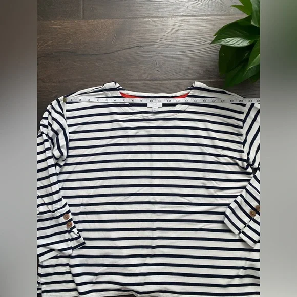 J. Jill Navy and White Striped Top - Picture 5 of 6